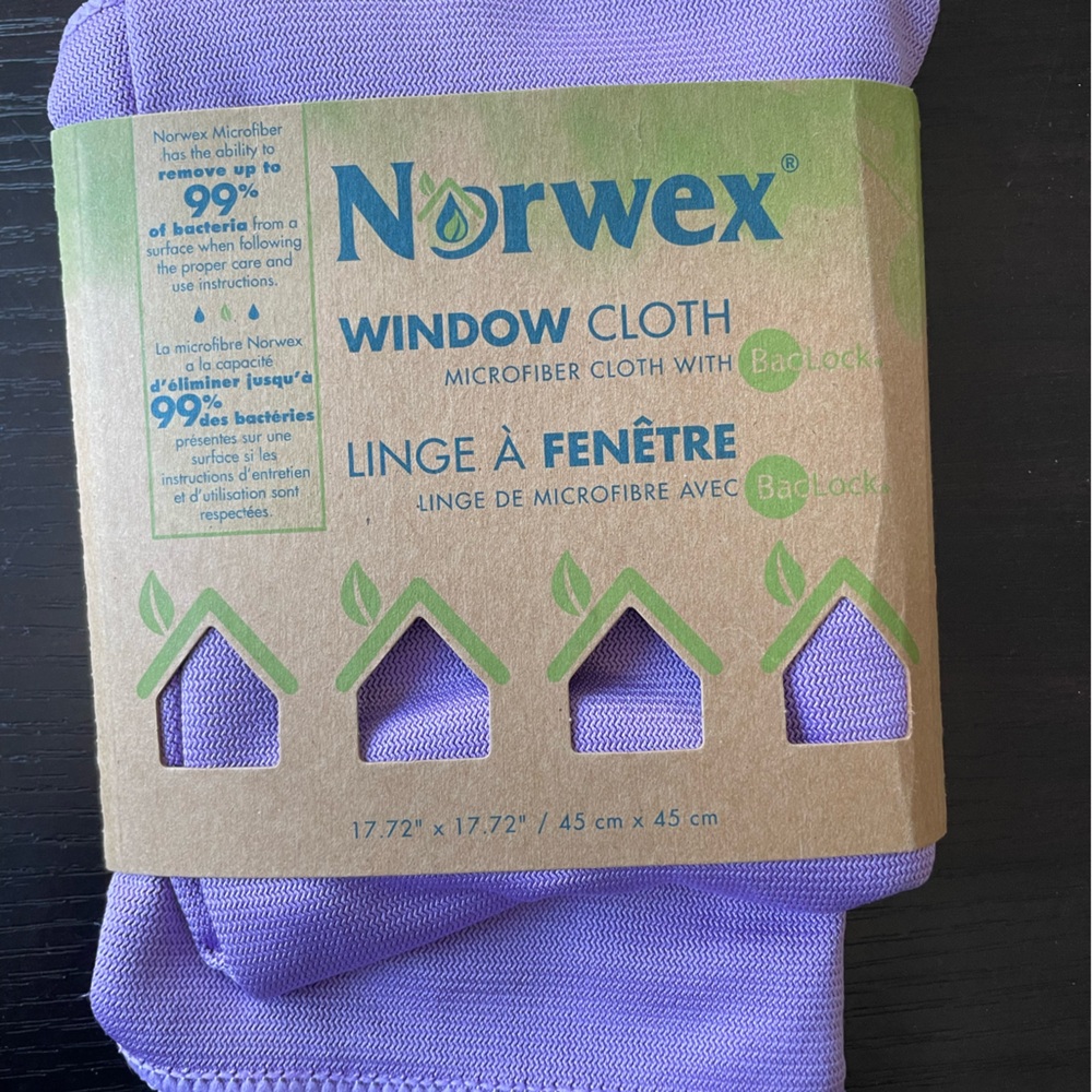 Norwex Window Cloth- purple,New
